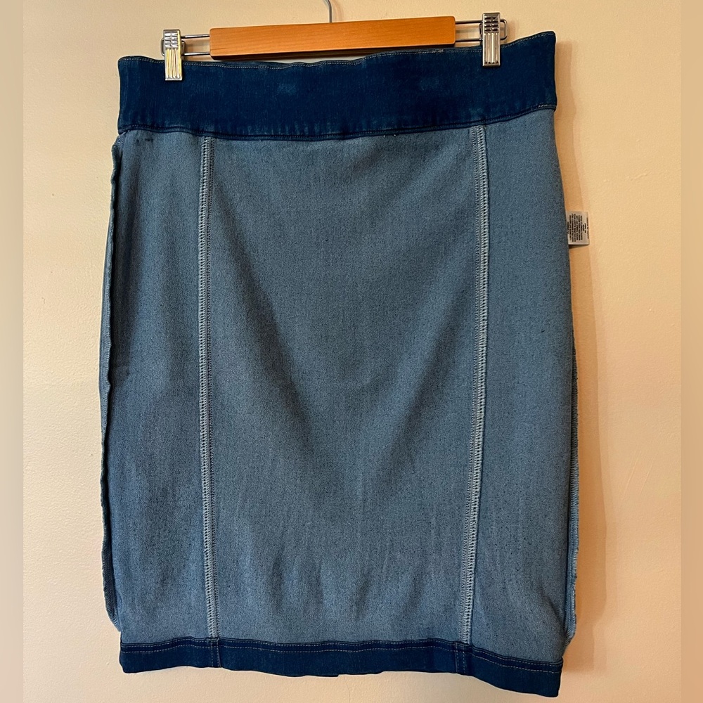 Thalia Sodi Indigo Jean Stretch Pencil Skirt - Picture 5 of 10